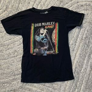 Billabong X Bob Marley Vintage Graphic Tee, Black Sz L